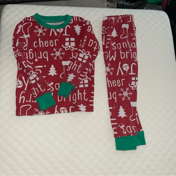 Carter’s CHRISTMAS PAJAMAS sleepwear  Two Piece Set Christmas Print 24M - Picture 8 of 14